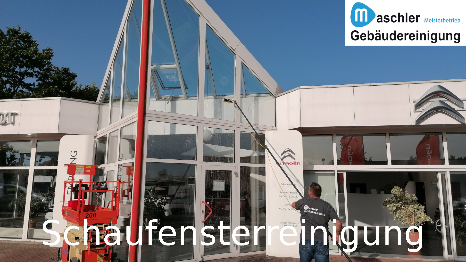 Glasfassadenreinigung - Citroen Wittenburg
